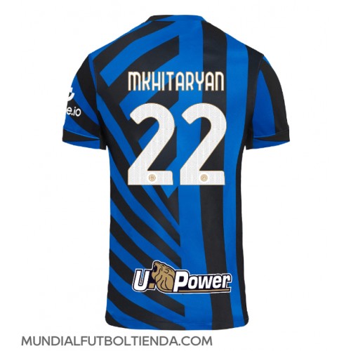 Camiseta Inter Milan Henrikh Mkhitaryan #22 Primera Equipación Replica 2024-25 mangas cortas